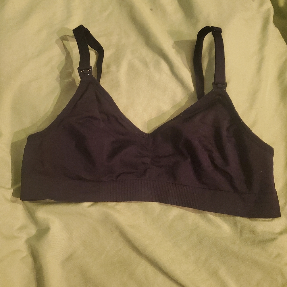 Small nursing bra black